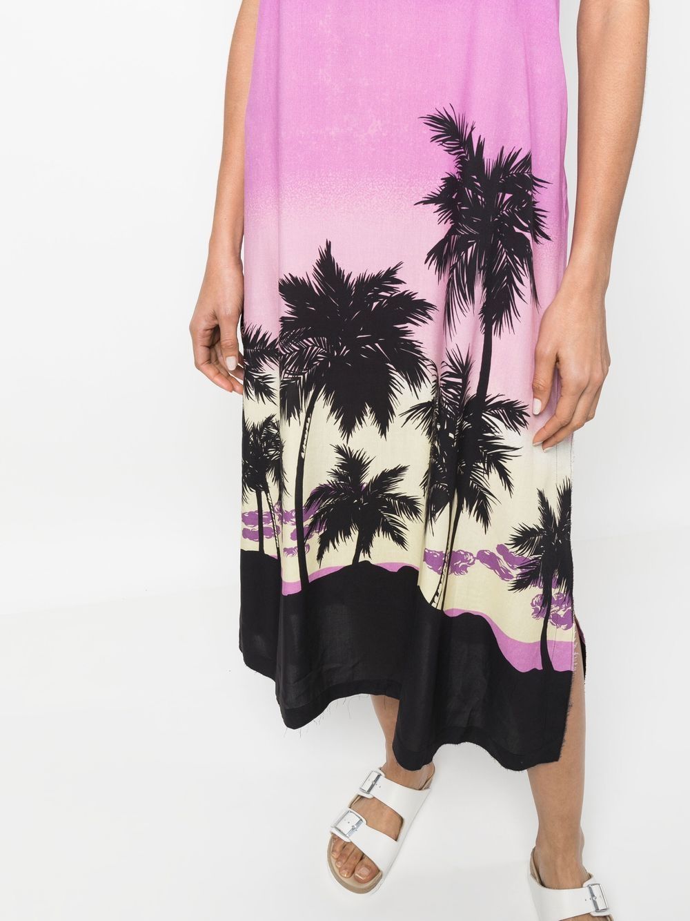 Palm Angels Palm Angels Sunset print midi dress