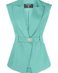 Balmain Balmain Sleeveless belted jacket