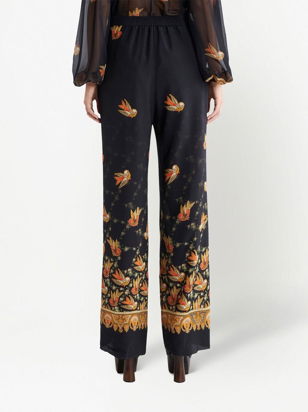 Etro Etro Straight trousers with paisley print