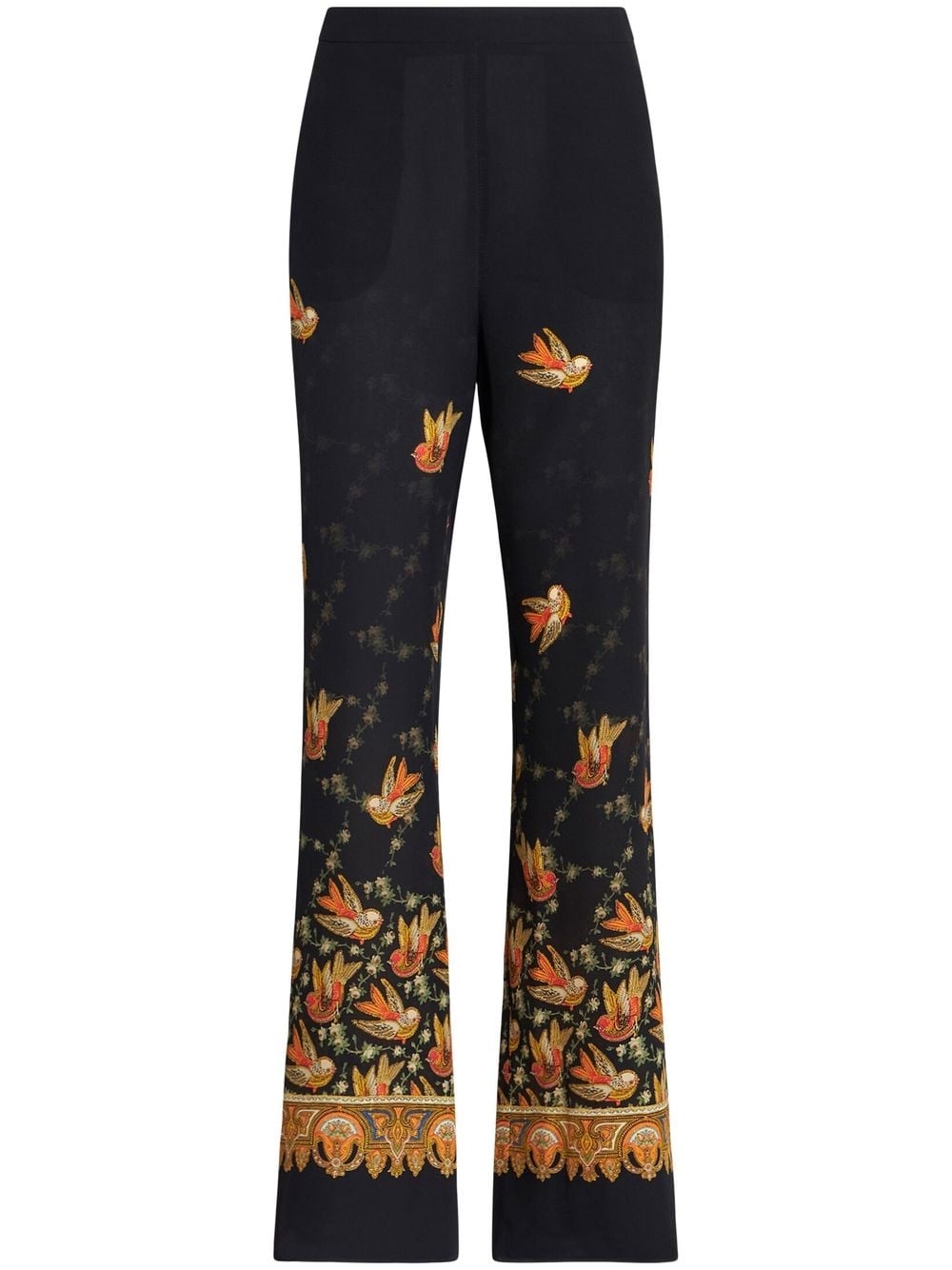 Etro Etro Straight trousers with paisley print