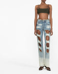 Rui Rui Cut-out detail denim jeans