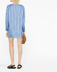 Etro Etro Vertical-stripe long-sleeve shirt dress
