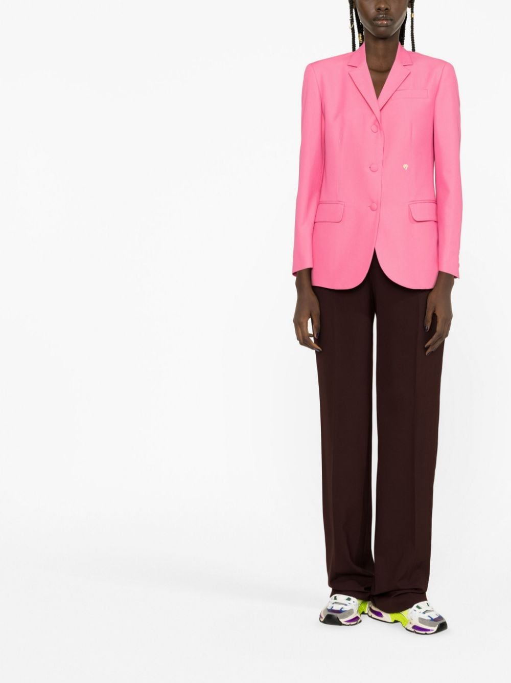 Palm Angels Palm Angels Cotton single-breasted blazer jacket