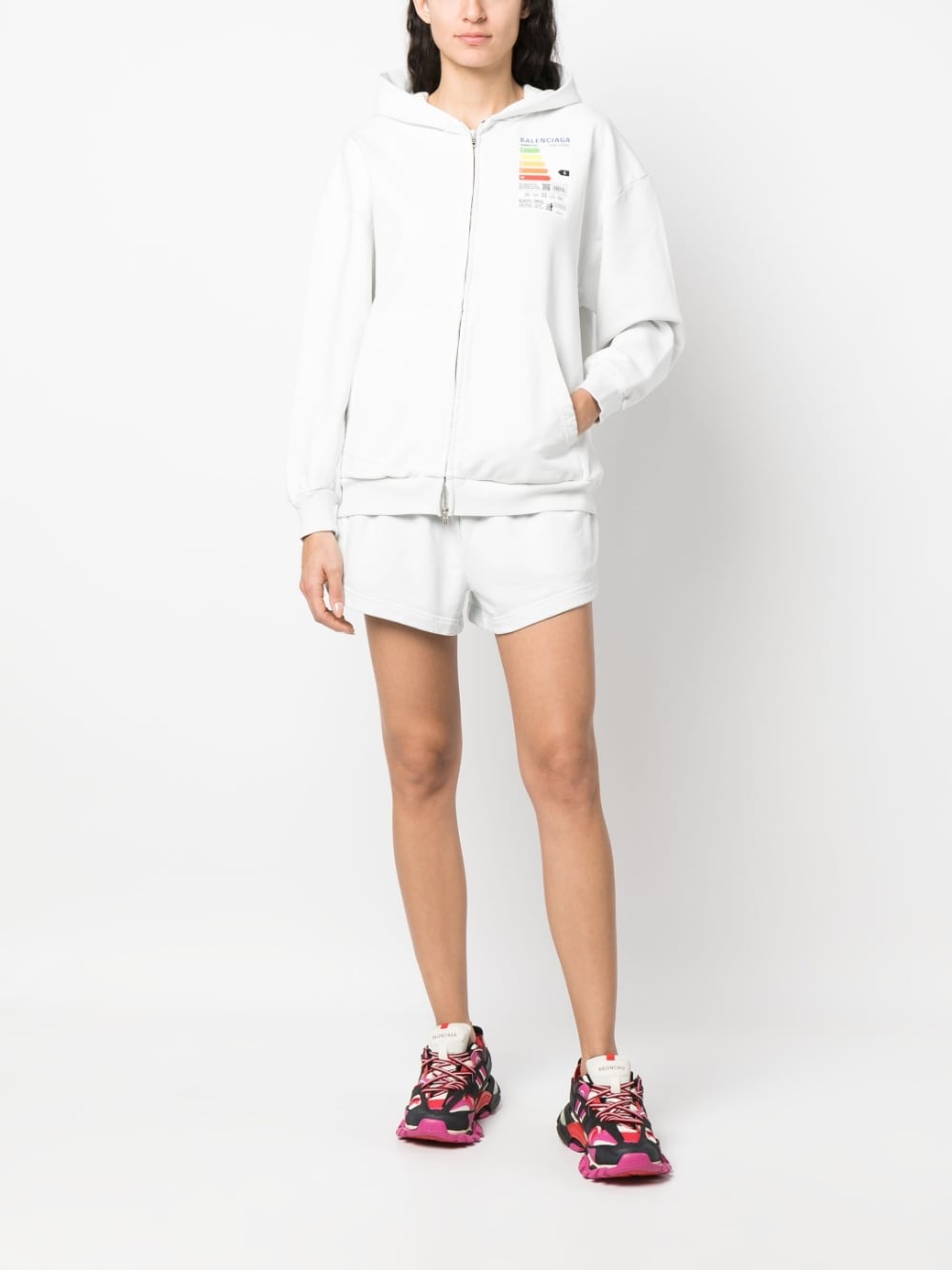 Balenciaga Balenciaga flared elasticated-waist shorts