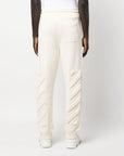 Off White Off White Diag-stripe knitted track pants