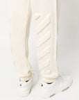 Off White Off White Diag-stripe knitted track pants