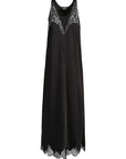 Balenciaga Balenciaga Lace trim long length sleeveless v-neckline dress