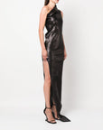 Rick Owens Rick Owens Embroidered denim long dress