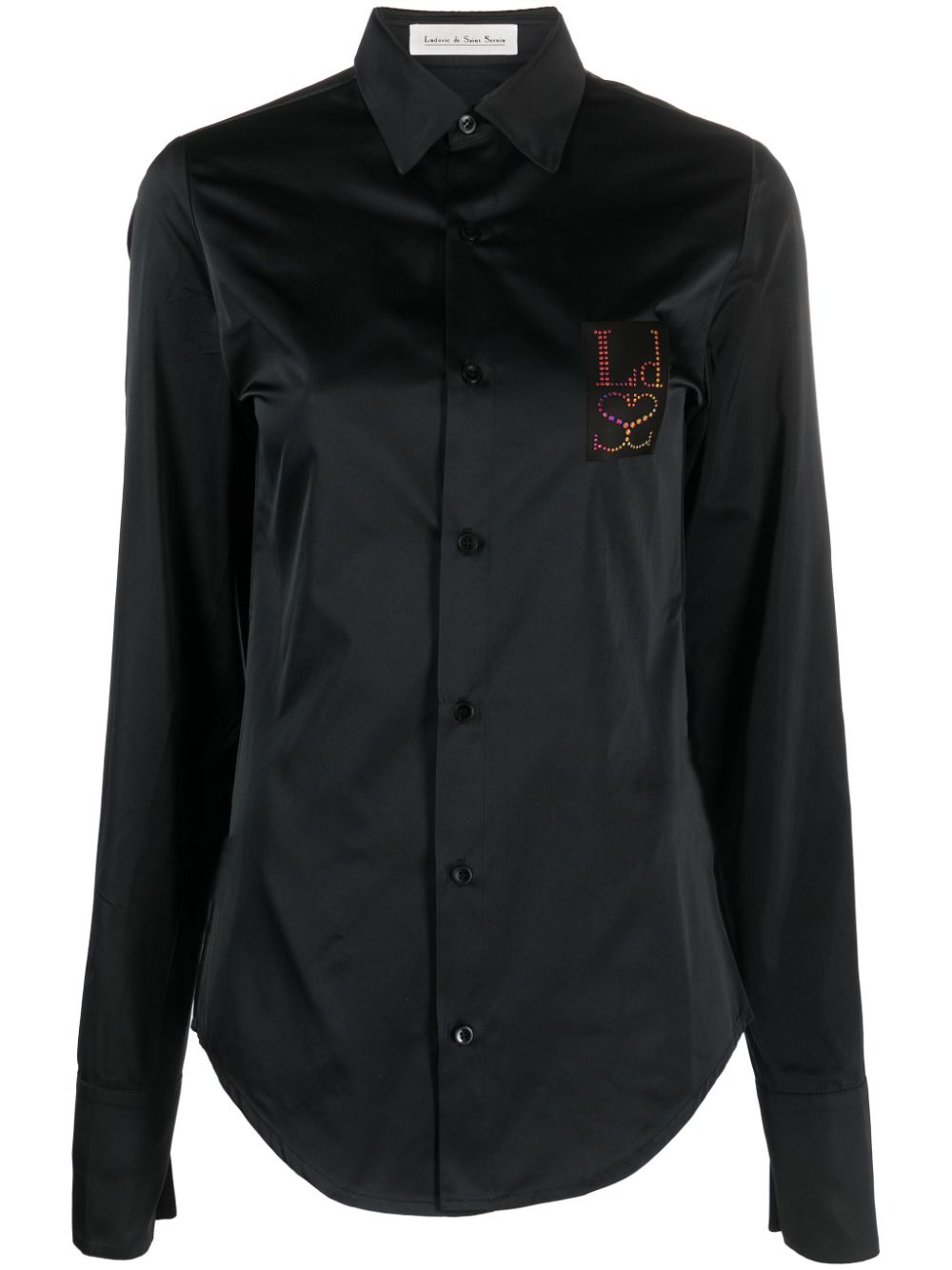 Ludovic De Saint Sernin Ludovic De Saint Sernin Logo denim shirt