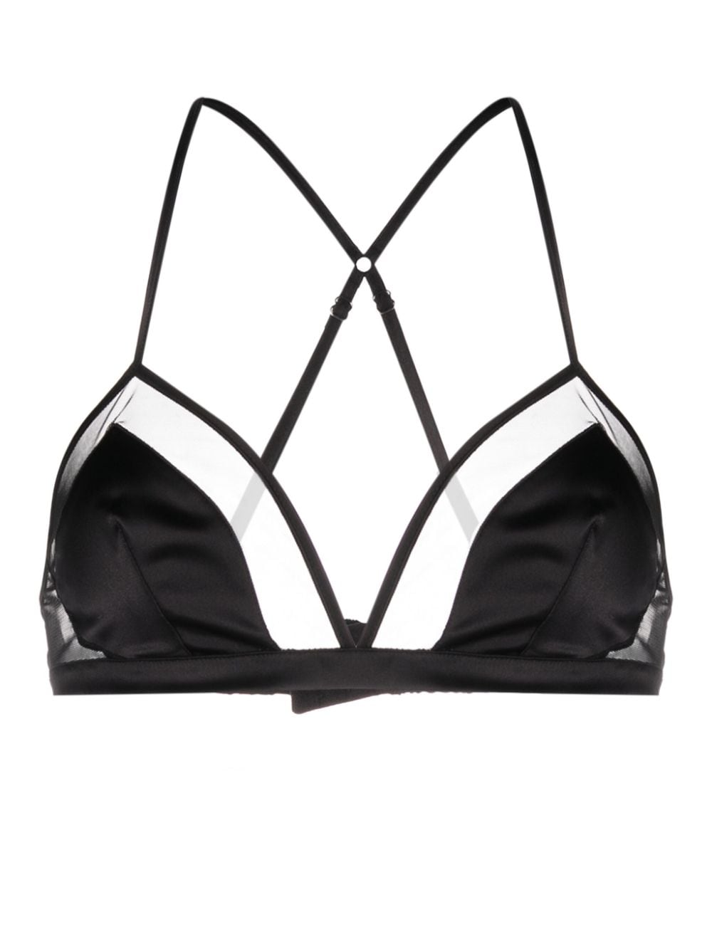 Dolce &amp; Gabbana Dolce &amp; Gabbana panelled tulle satin bra