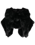 Comme Des Garcons Comme Des Garcons Fur-design cropped blouse