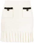 Self-Portrait Self-Portrait Waffle-knit mini skirt