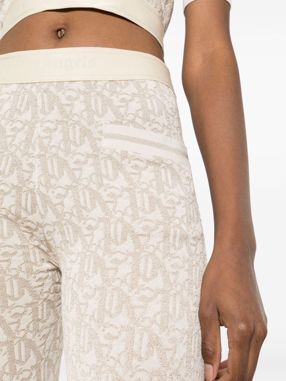 Palm Angels Palm Angels Monogram jacquard knit trousers