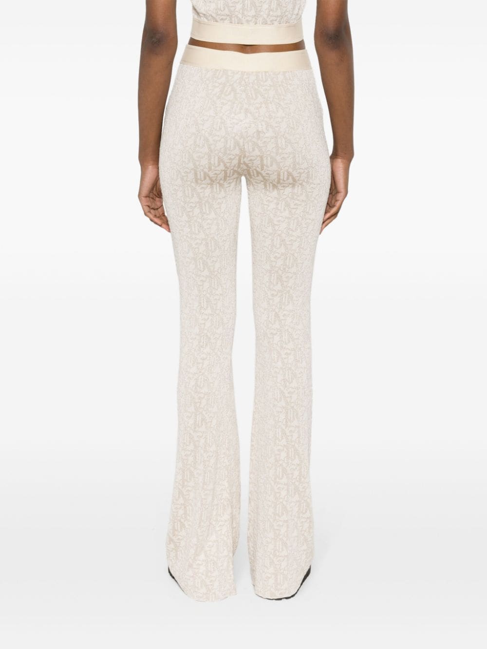 Palm Angels Palm Angels Monogram jacquard knit trousers