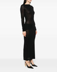 Saint Laurent Saint Laurent Wool blend long pencil dress