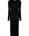 Saint Laurent Saint Laurent Wool blend long pencil dress