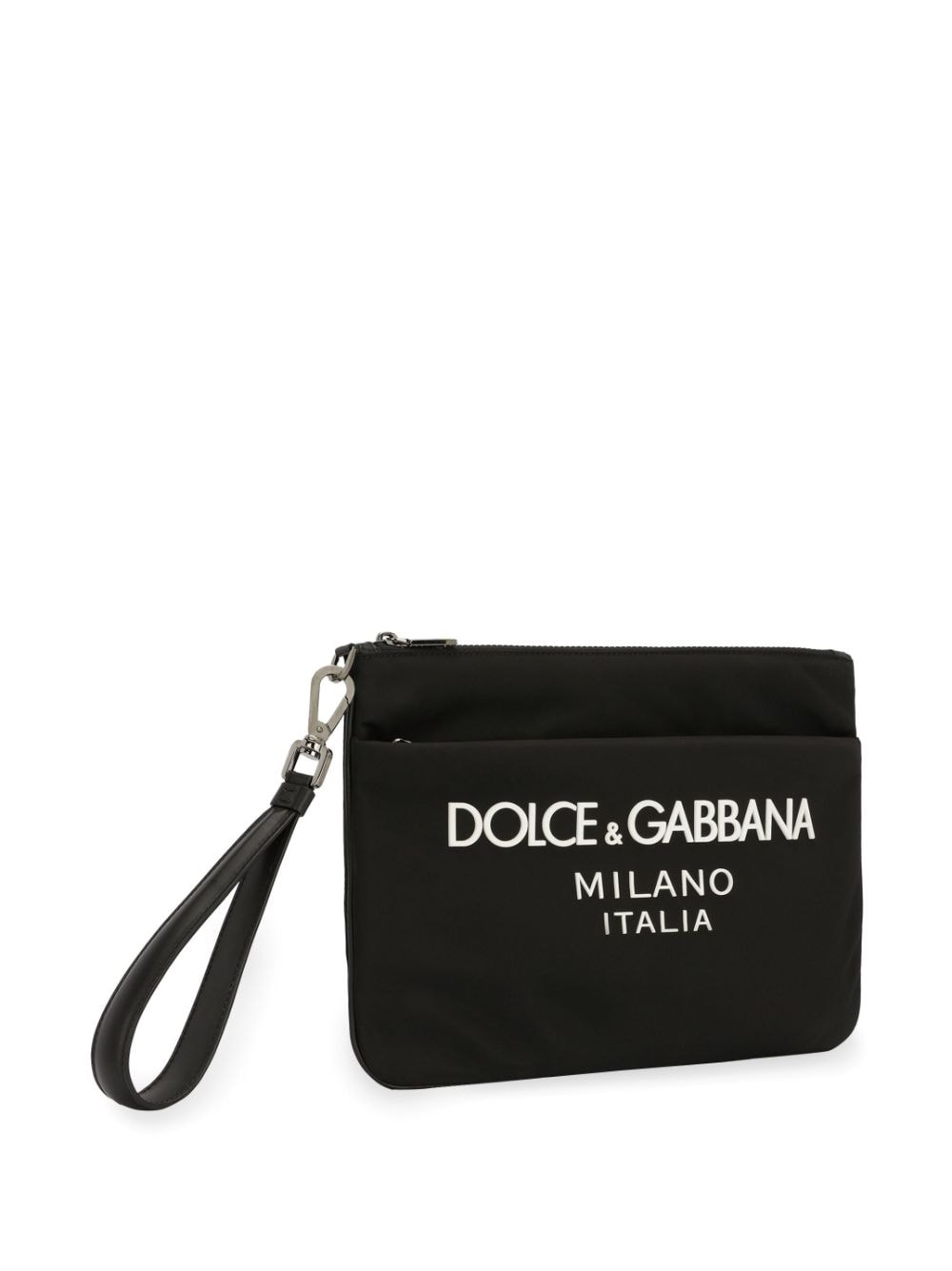 Dolce &amp; Gabbana Dolce &amp; Gabbana Nylon pouch with rubberized logo
