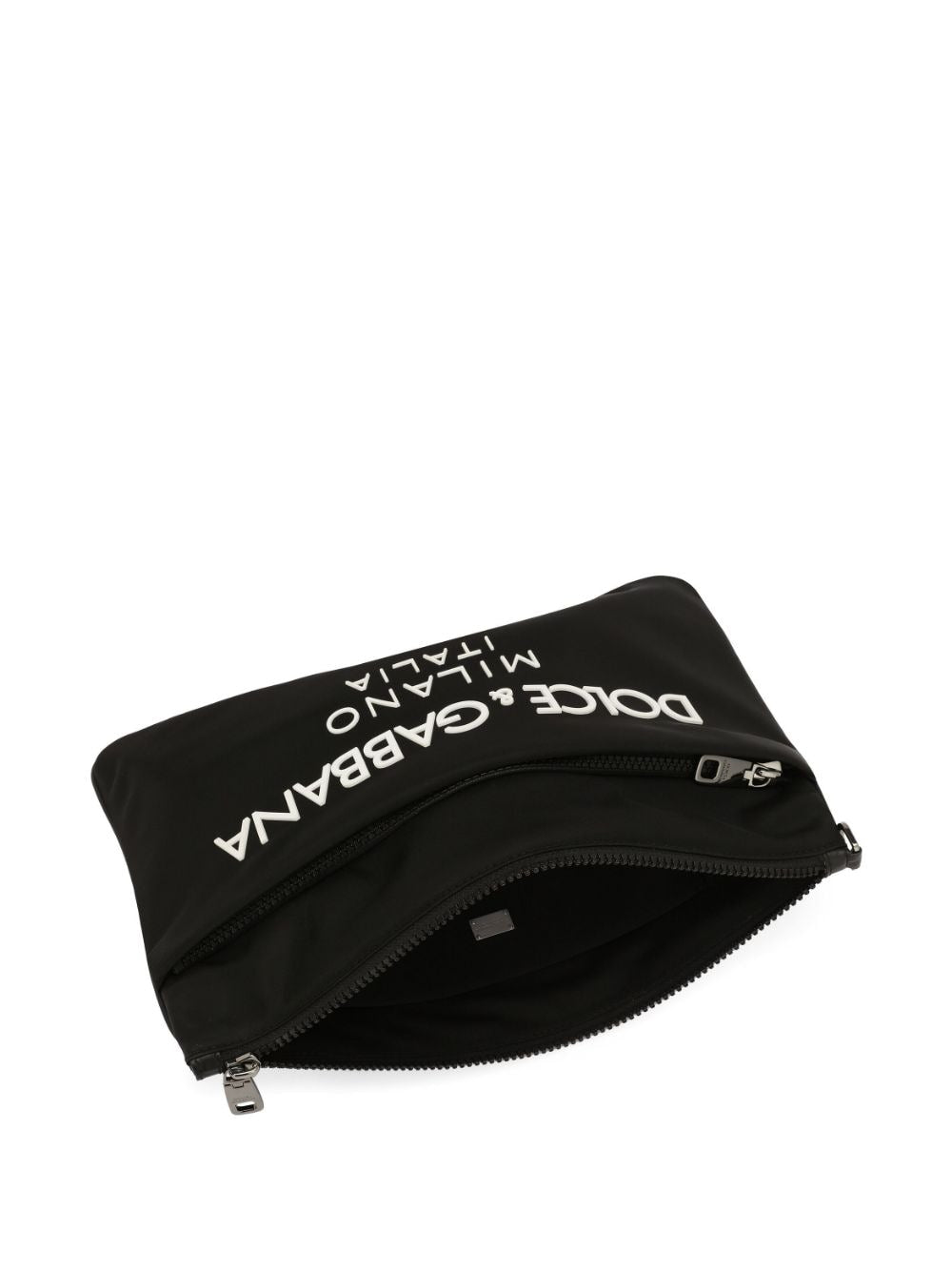 Dolce &amp; Gabbana Dolce &amp; Gabbana Nylon pouch with rubberized logo