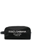 Dolce & Gabbana Dolce & Gabbana Nylon toiletry bag with rubberized logo