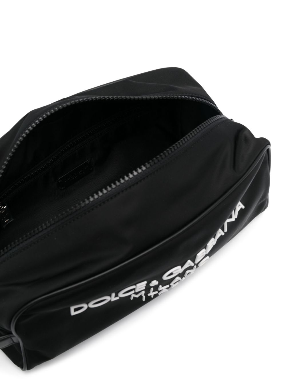 Dolce &amp; Gabbana Dolce &amp; Gabbana Nylon toiletry bag with rubberized logo
