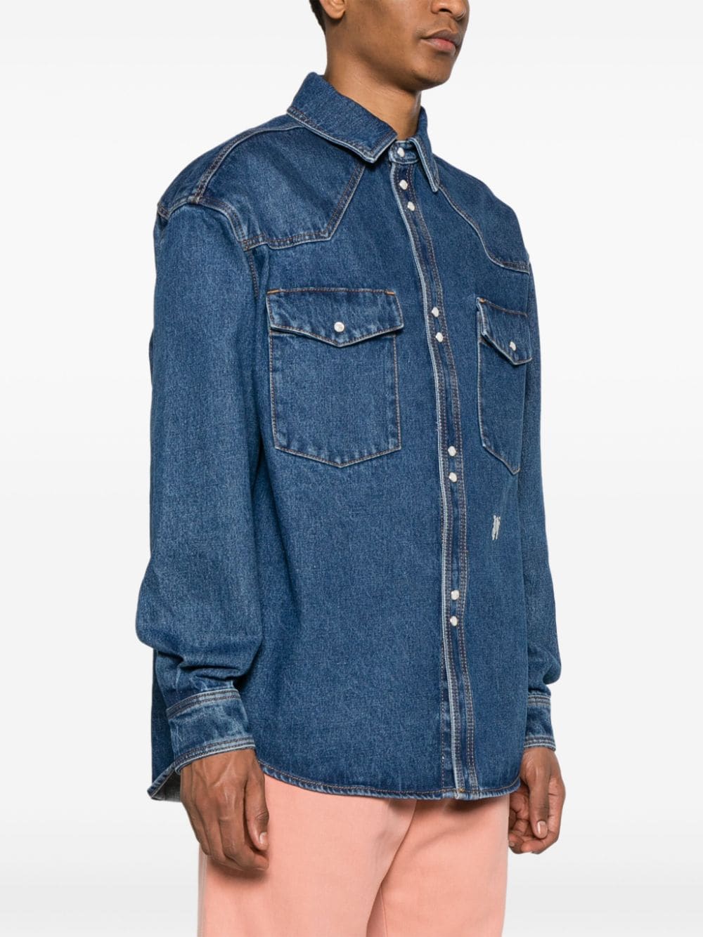 Palm Angels Palm Angels Monogram denim shirt