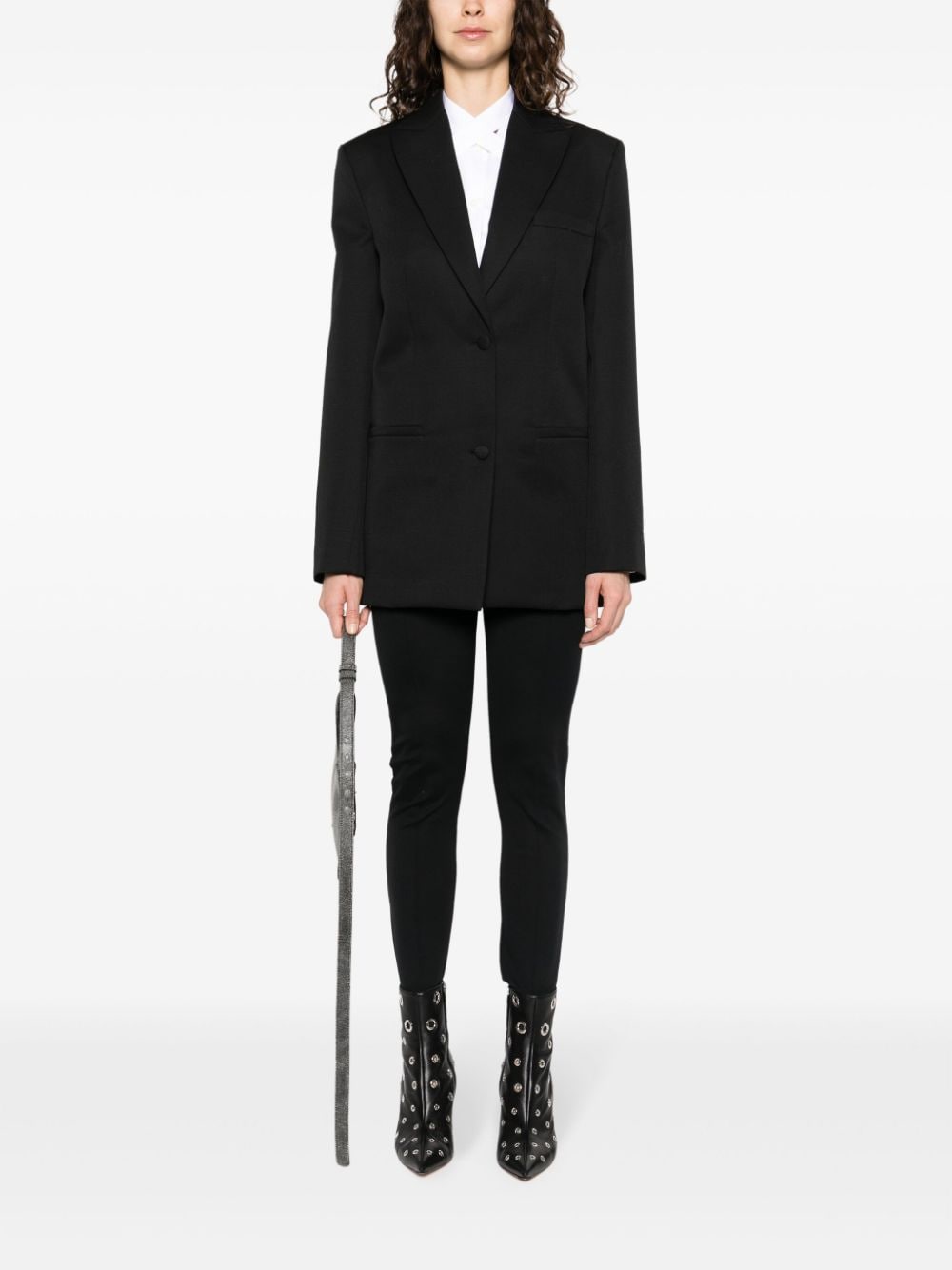 Off White Off White single-breasted virgin-wool blazer