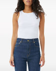 Ganni Ganni Cotton Rib Tank Top