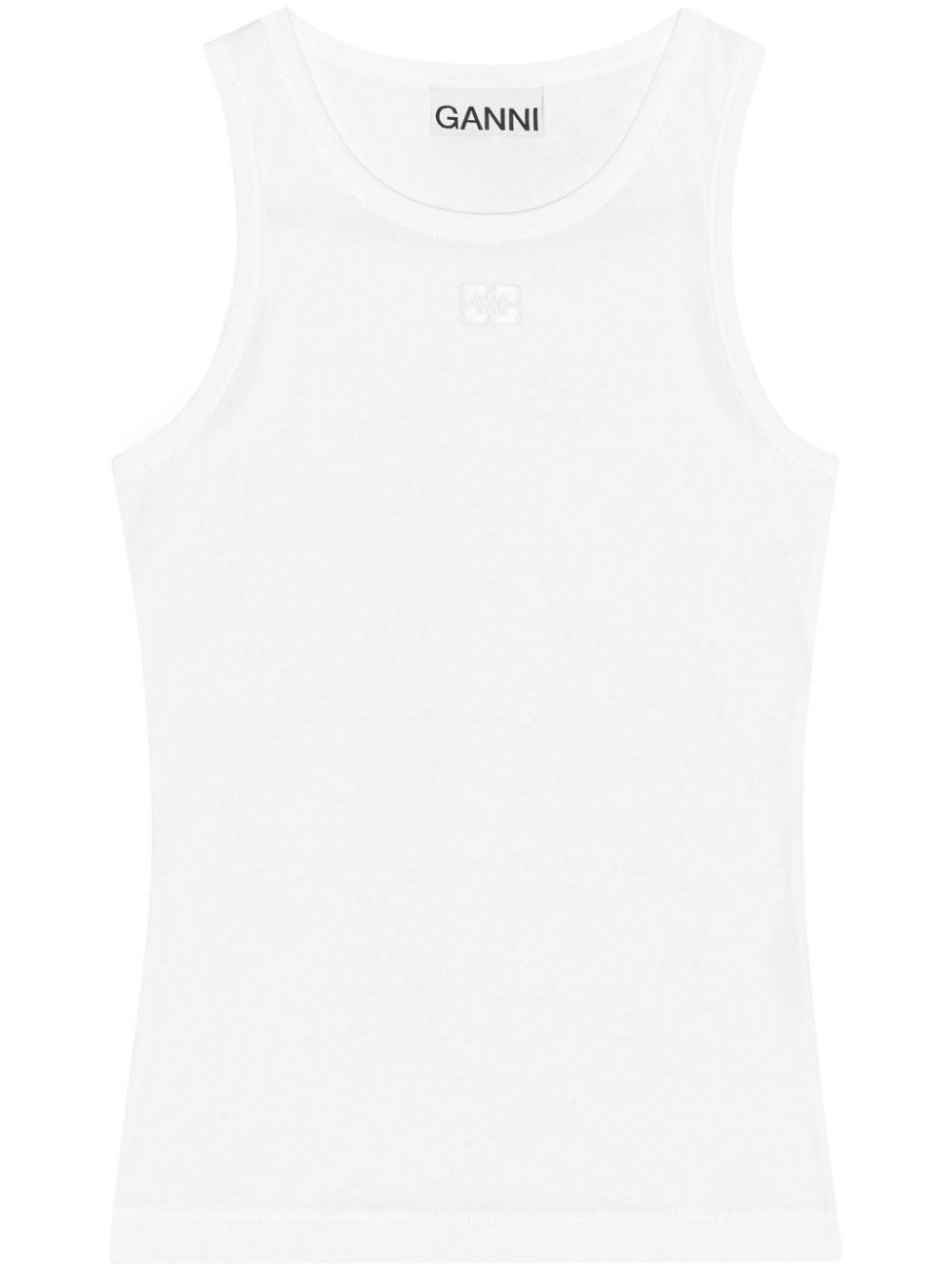 Ganni Ganni Cotton Rib Tank Top