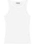 Ganni Ganni Cotton Rib Tank Top