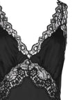 Saint Laurent Saint Laurent lace-panel midi dress
