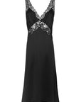 Saint Laurent Saint Laurent lace-panel midi dress