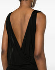 Saint Laurent Saint Laurent V-necked mini dress
