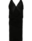 Saint Laurent Saint Laurent V-necked mini dress