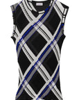 Burberry Burberry checked silk top