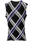 Burberry Burberry checked silk top