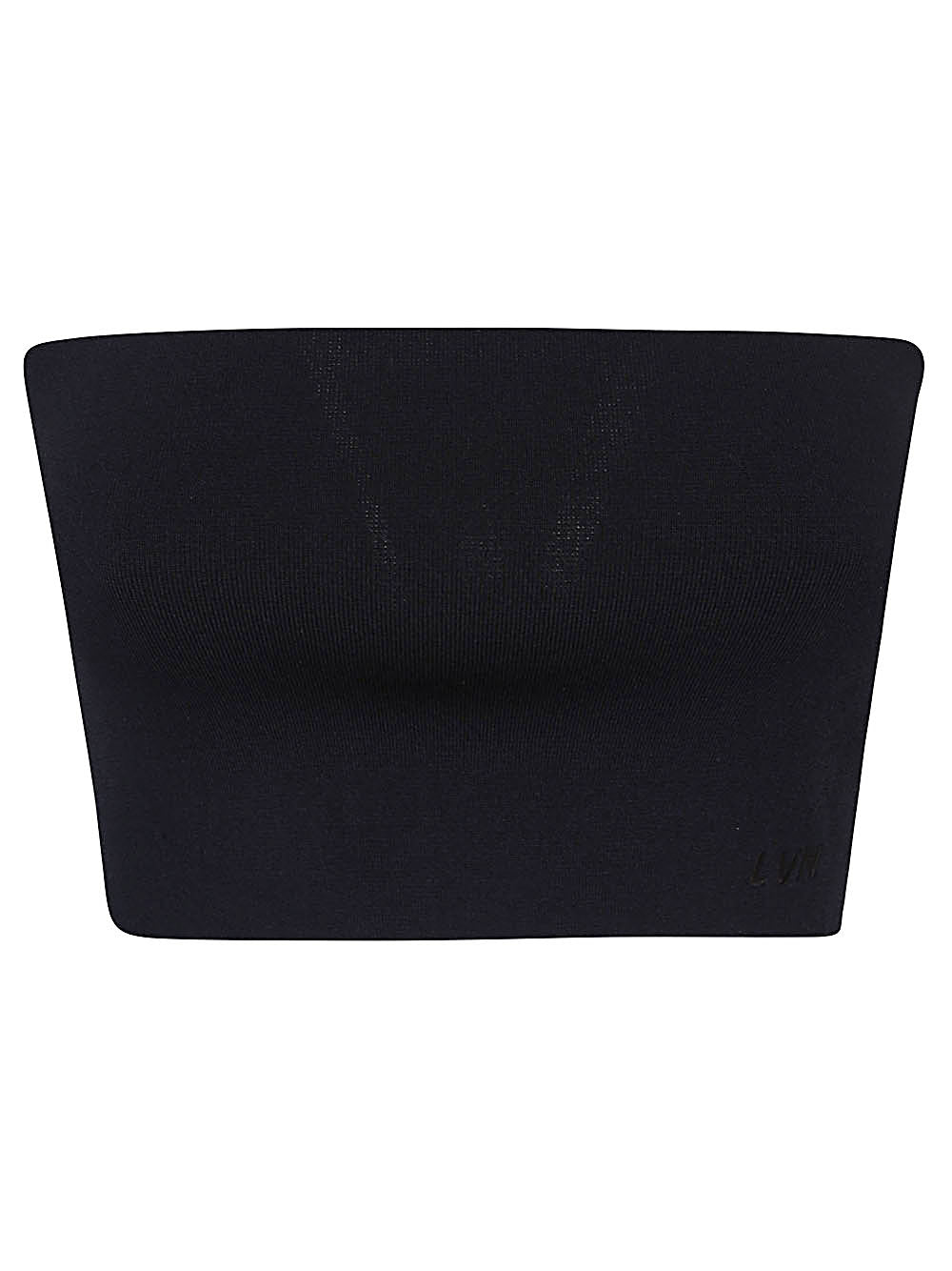 Liviana Conti Liviana Conti Blue bandeau top with tone-on-tone logo Bandeau top