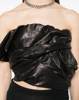 Rick Owens Rick Owens Draped leather bustier