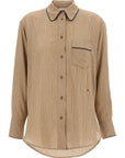 Victoria Beckham Victoria Beckham Piping Detail Pyjama Shirt