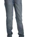 Just Cavalli Chic Blue Washed Slim Fit Denim Jeans
