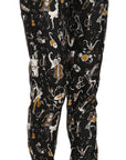 Dolce & Gabbana Elegant High Waist Tapered Silk Pants