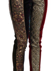 Dolce & Gabbana Elegant Multicolor Jacquard Cropped Pants