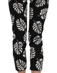 Dolce & Gabbana Elegant Skinny Capri With Palm Print