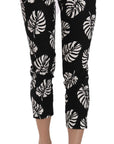 Dolce & Gabbana Elegant Skinny Capri With Palm Print