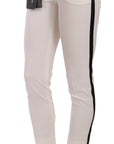 Dolce & Gabbana Elegant Side Stripe Cropped Wool Trousers