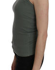 PINK MEMORIES Chic Green Spaghetti Strap Casual Tank Top