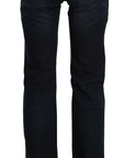 Just Cavalli Chic Mid Waist Straight Denim Pants