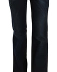 Just Cavalli Chic Mid Waist Straight Denim Pants