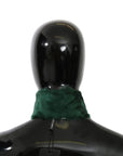 Dolce & Gabbana Luxurious Green Lambskin Scarf for Women