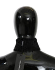 Dolce & Gabbana Elegant Black Lambskin Scarf