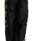 Dolce & Gabbana Elegant High Waist Wide Leg Floral Pants